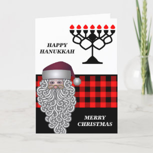 Festividades Cartão de Férias Feliz Hanukkah & Feliz Natal