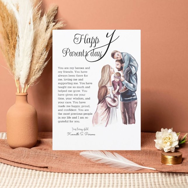 Festividades Cartão de Férias Feliz para o Dia dos Pais (Criador carregado)