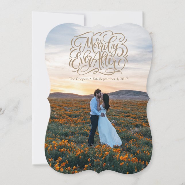 Festividades Cartão de Férias Feliz para Sempre (Frente)