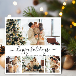 Festividades Cartão de Férias Feliz, Script de Foto, Natal