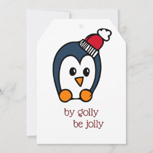 Festividades Cartão de Férias Felizes Pinguim