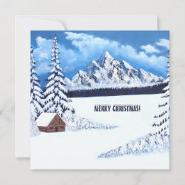 Festividades Cartão de Férias Flat Winter Wonder