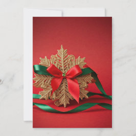 Festividades Cartão de Férias Floco de Neve Elegante