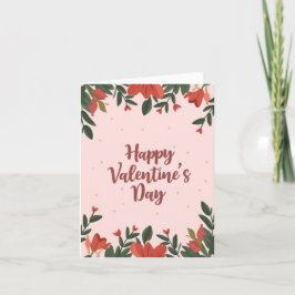 Festividades Cartão de Férias Floral do Dia dos Namorados
