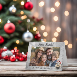 Festividades Cartão de Férias Folha Navidad Sheep Folheto