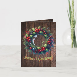 Festividades Cartão de Férias Joyous Wreath