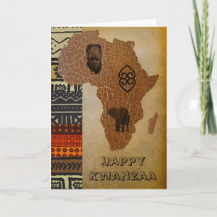 Festividades Cartão de Férias Kwanzaa