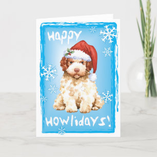 Festividades Cartão de Férias Lagotto Romagnolo