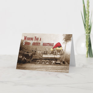 Festividades Cartão de Férias Locomotive da Costa do Pacífico S