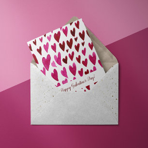 Festividades Cartão de Férias Magenta do Dia Feliz Galentine