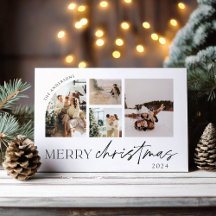 Cartão de Férias Mínimas Moderno