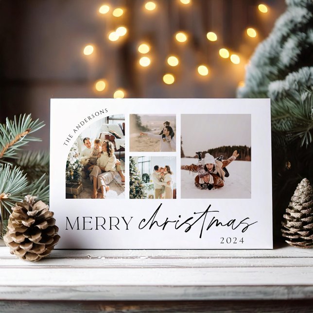 Festividades Cartão de Férias Mínimas Moderno (Criador carregado)