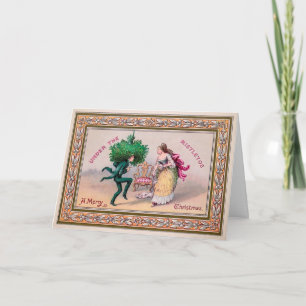 Festividades Cartão de Férias Misterioso Vitoriano