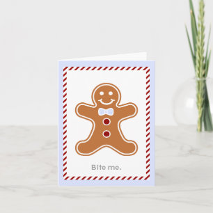 Festividades Cartão de Férias Moderno Gingerbird Man