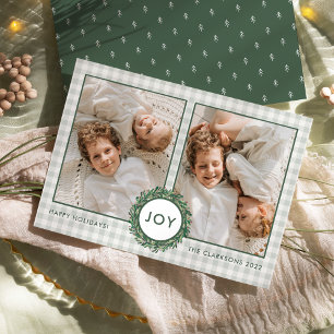 Festividades Cartão de Férias Moldura de Imagem JOY