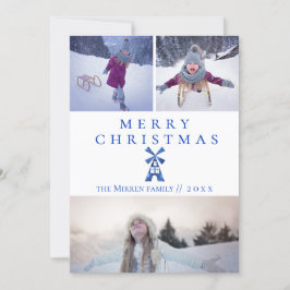 Festividades Cartão de Férias Multifotográfico para Feriado Hol