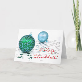 Festividades Cartão de Férias Natal Nollaig Chridheil