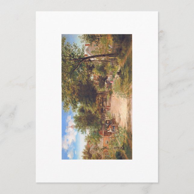 Festividades Cartão de Férias ou Agradecimento em Branco (Frente)