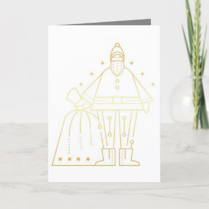 Festividades Cartão de Férias Padrão Dobrado 13 x 18 cm
