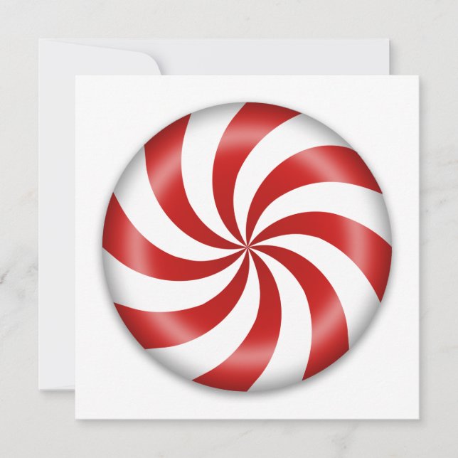 Festividades Cartão de Férias Peppermint Candy (Frente)