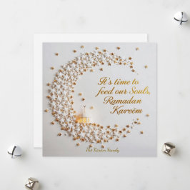 Festividades Cartão de Férias Pessoalizado Ramdan Kareem Hilal