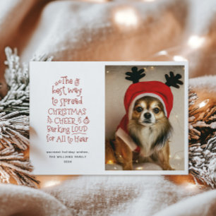 Festividades Cartão de Férias Pet de Natal