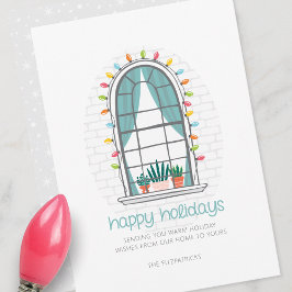 Festividades Cartão de Férias Plana da Janela de Natal Fácil