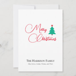 Festividades Cartão de Férias Plana Personalizável para Feliz N