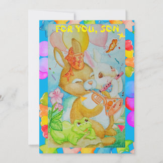 Festividades Cartão de Férias Planas de Aniversário do Filho