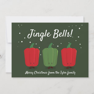 Festividades Cartão de Férias Planas de Natal Jingle Bell Pep