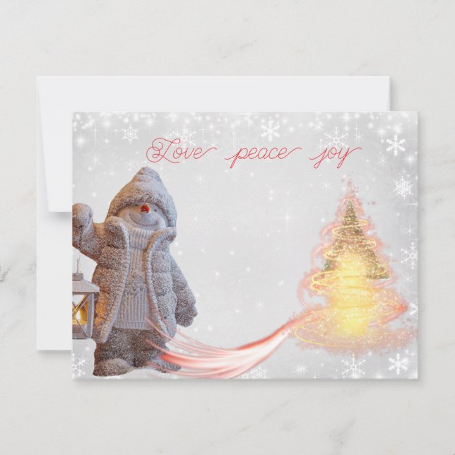 Festividades Cartão de Férias Plano (Frente)