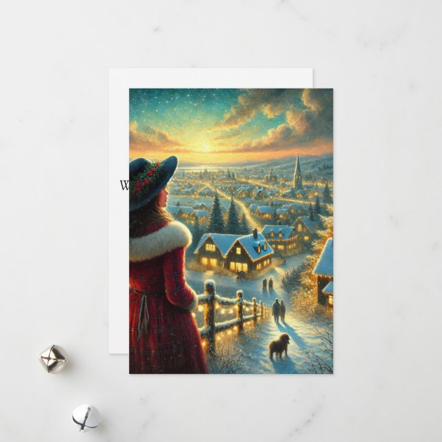 Festividades Cartão de Férias Plano (Frente/Verso In Situ)