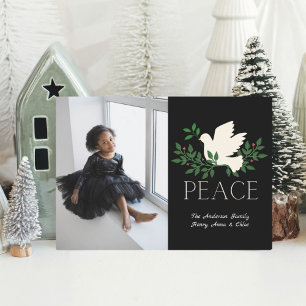 Festividades Cartão de Férias Plano de Foto da Peace Dove