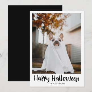 Festividades Cartão de Férias Plano de Halloween para Família d