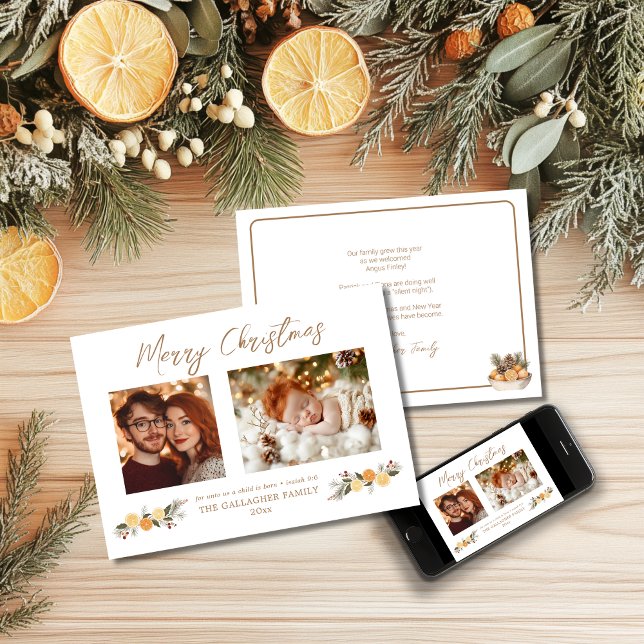 Festividades Cartão de Férias Plano de Natal com Escritura de C (Criador carregado)