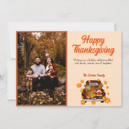 Festividades Cartão de Férias Plano Gnomo de Ação de Graças