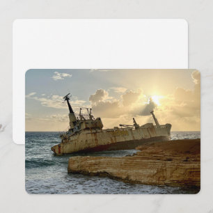 Festividades Cartão de Férias Plano Naufragado