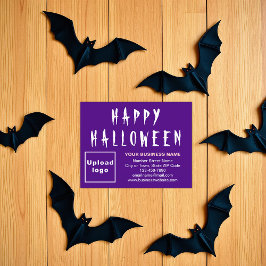 Festividades Cartão de Férias Plano Roxo Pequeno, do Halloween