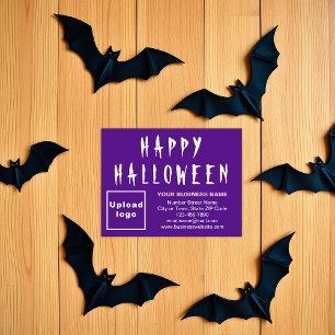 Festividades Cartão de Férias Plano Roxo Pequeno, do Halloween 