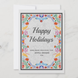 Festividades Cartão de férias profissional personalizado de cin