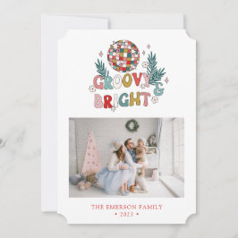 Festividades Cartão de Férias Retro de Colagem de Fotos