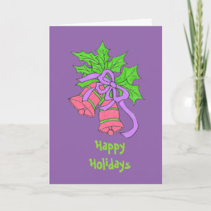 Festividades Cartão de Férias Roxo