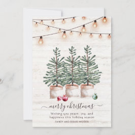 Festividades Cartão de Férias Russo De Árvores De Natal Com Sau