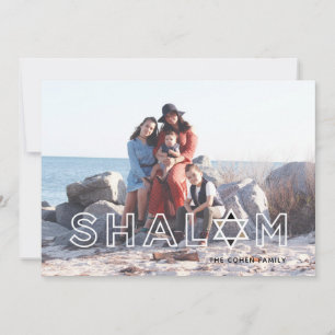 Festividades Cartão de Férias Shalom Star Hanukkah