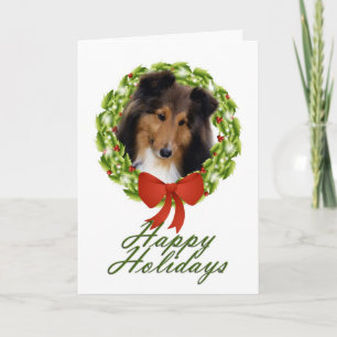 Festividades Cartão de Férias Sheltie #1