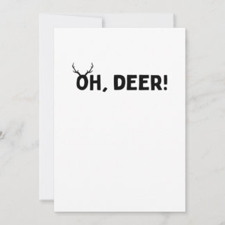 Festividades Cartão de Férias Simples e Estético Oh Deer