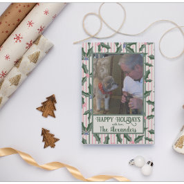 Festividades Cartão de Férias Vitoriano Holly