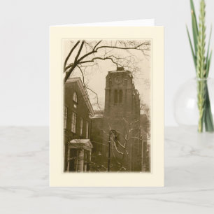 Festividades Cartão de Férias 'Winter Church (NYC)' - Estação