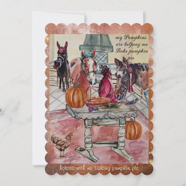 Festividades cartão de festas de abóbora de fazer (Frente)