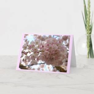 Festividades Cartão de Flor de Cereja Personalizar Cartão de Fl
